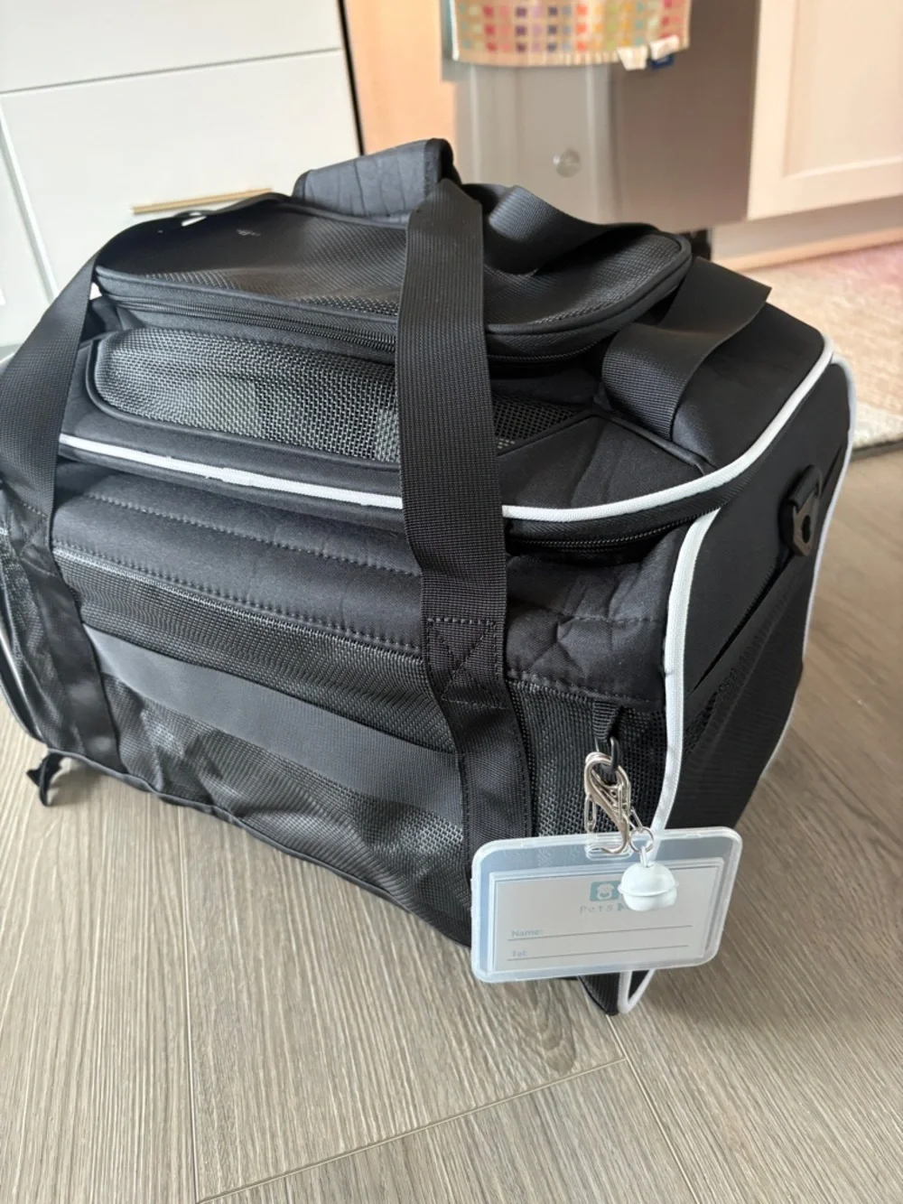 AS IS Petskd Black Pet Carrier -top expandable- for Small Cats and Dogs NEW